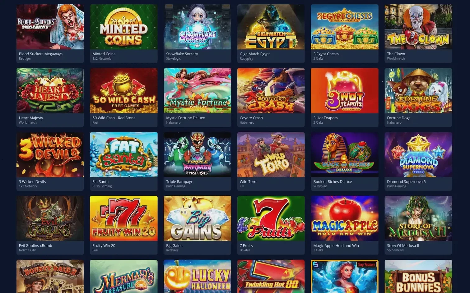 Lucky Bird casino игровой каталог
